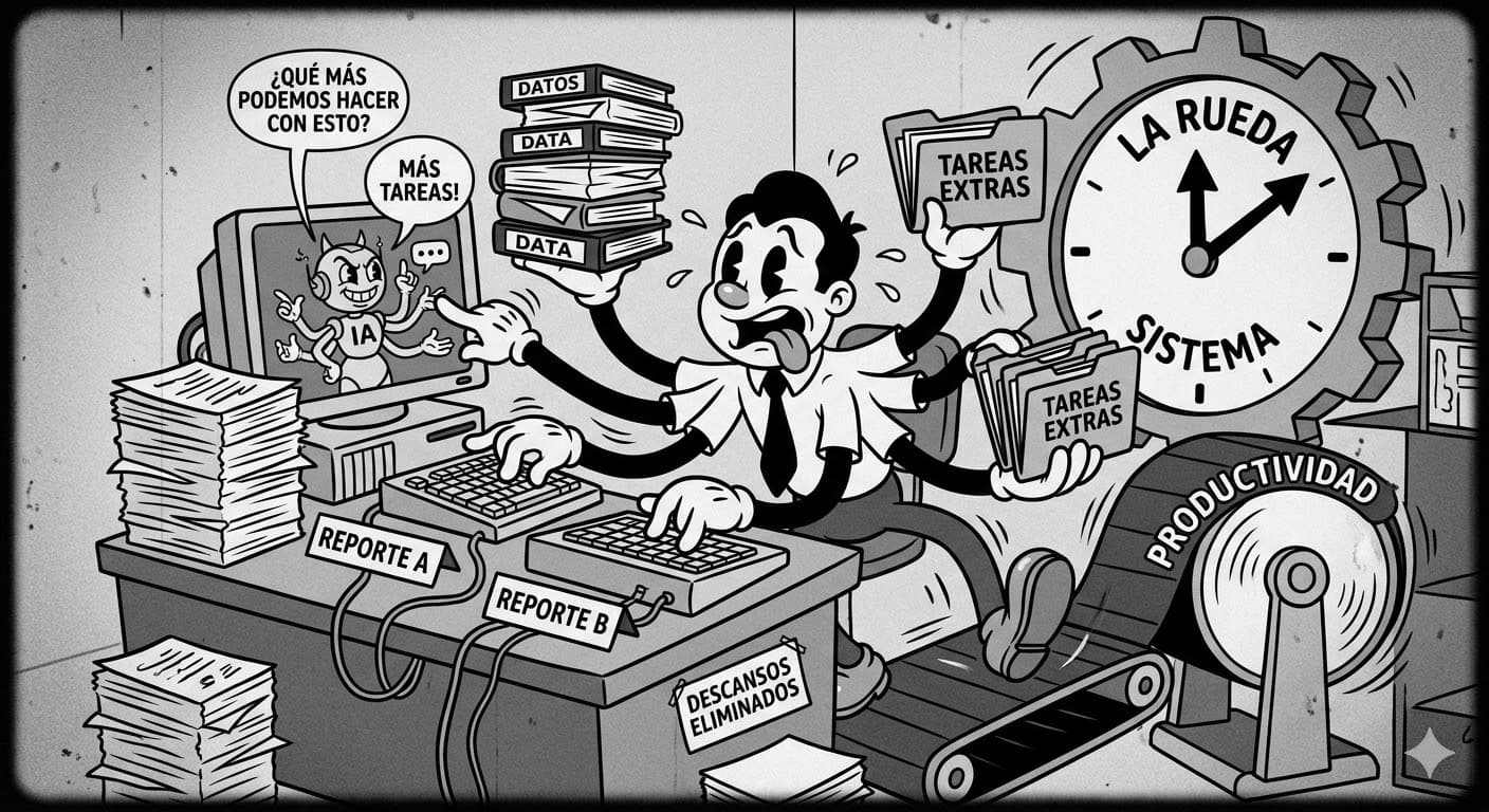 La IA no te libera tiempo. TE LO LLENA.